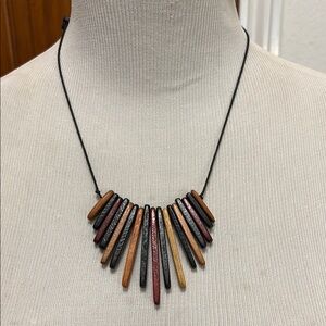 Adjustable Wood Necklace